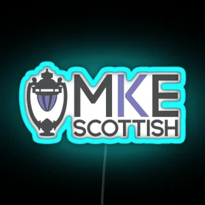 MKE Scottish Full Horizonatal Logo RGB Neon Sign
