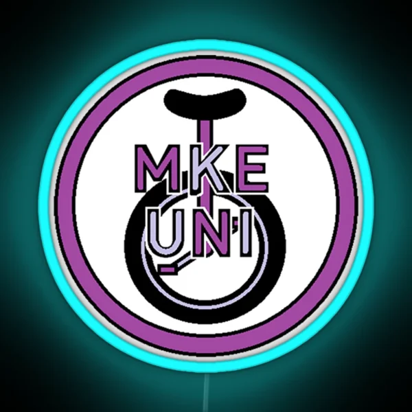 MKE UNI Logo RGB Neon Sign