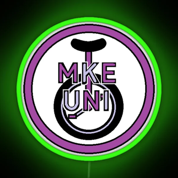 MKE UNI Logo RGB Neon Sign