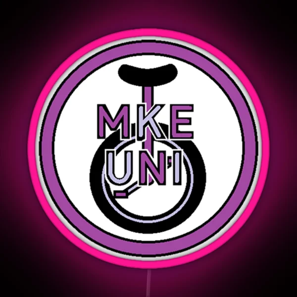 MKE UNI Logo RGB Neon Sign