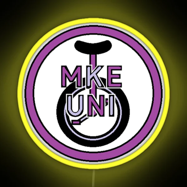 MKE UNI Logo RGB Neon Sign