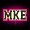 Customizable full color RGB neon sign for home decor space.