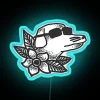 Customizable Neon LED Wall Sign with Programmable RGB Lighting Mobo