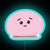 Japanese-inspired colorful mochi dessert themed isolation LED neon decorative lighting