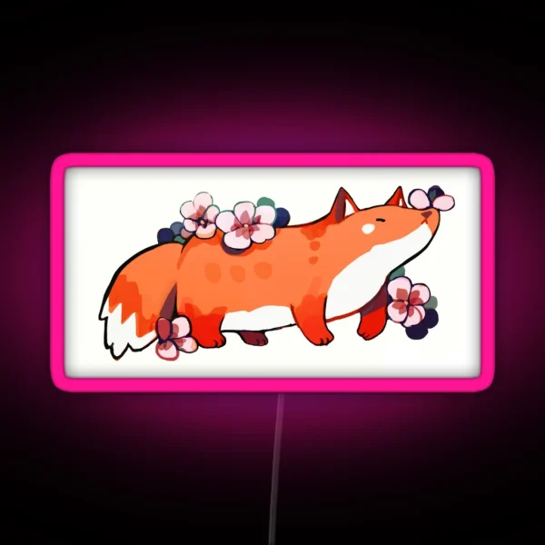 Mochi Fox RGB Neon Sign