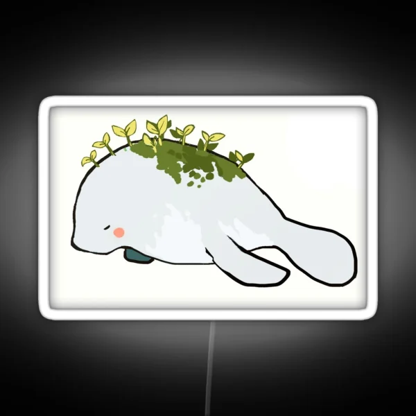 Mochi Manatee RGB Neon Sign
