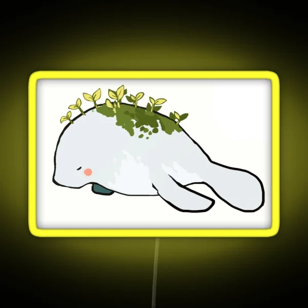 Mochi Manatee RGB Neon Sign