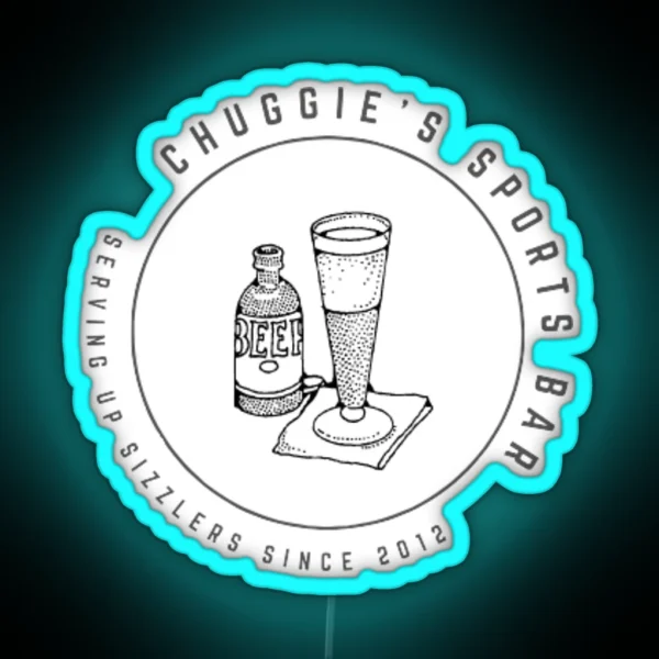 Mock Trial Chuggie S Sports Bar Logo RGB Neon Sign
