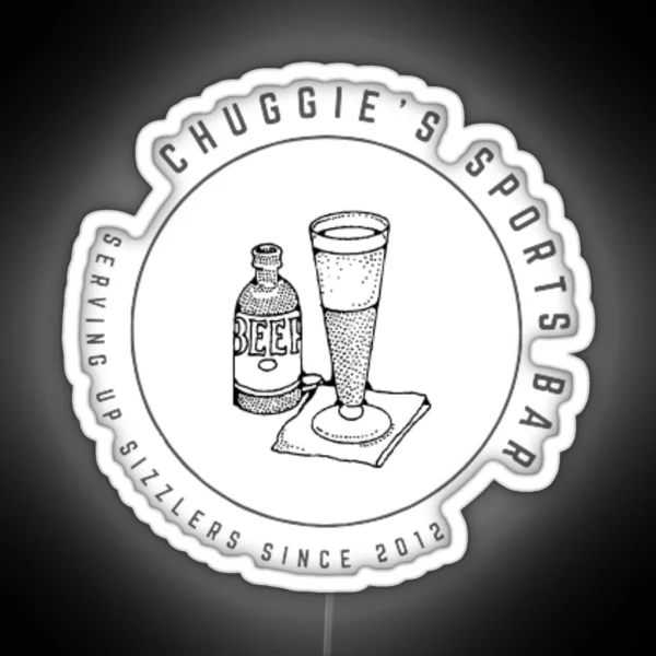 Mock Trial Chuggie S Sports Bar Logo RGB Neon Sign