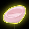 Vibrant RGB Neon Sign with Mod Blush Color Scheme Glow