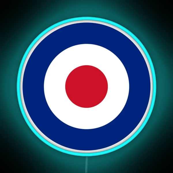 Mod Classic Roundel Bullseye Archery Target RGB Neon Sign