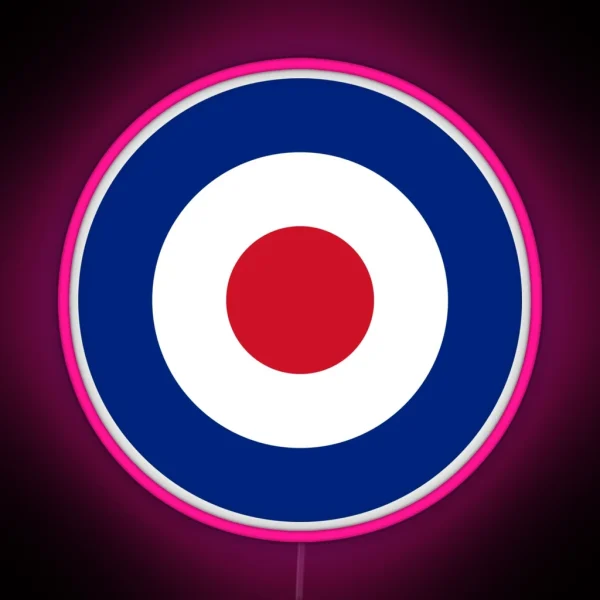 Mod Classic Roundel Bullseye Archery Target RGB Neon Sign