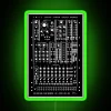 Modern modular LED neon sign for living room decor