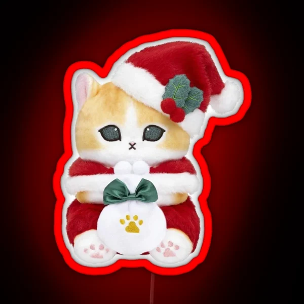 Mofusand Santa Claus RGB Neon Sign