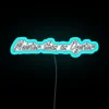 RGB neon sign, vibrant bar decoration, ocean-inspired luxury nightlife accessory