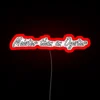 Vibrant 'Moister than an Oyster' RGB Neon Sign Wall Decor Artwork.