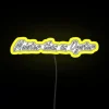 Add vibrant color and moister ambiance with this neon sign.