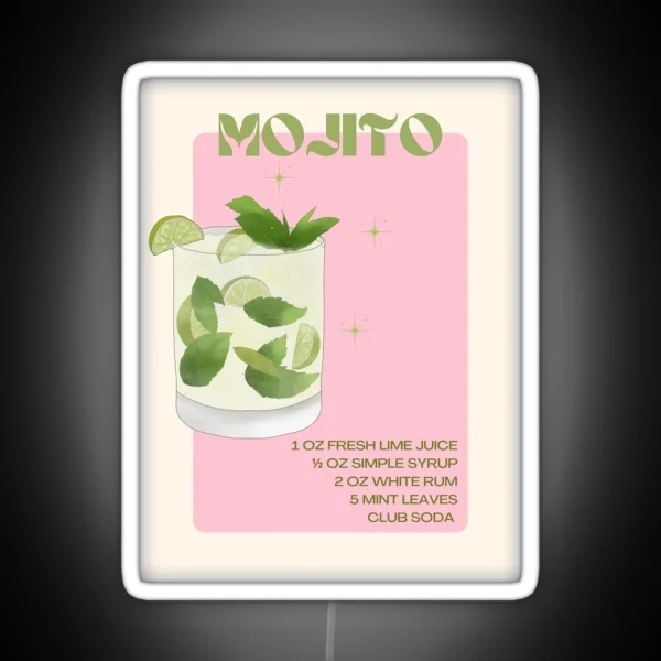 Mojito Cocktail RGB Neon Sign