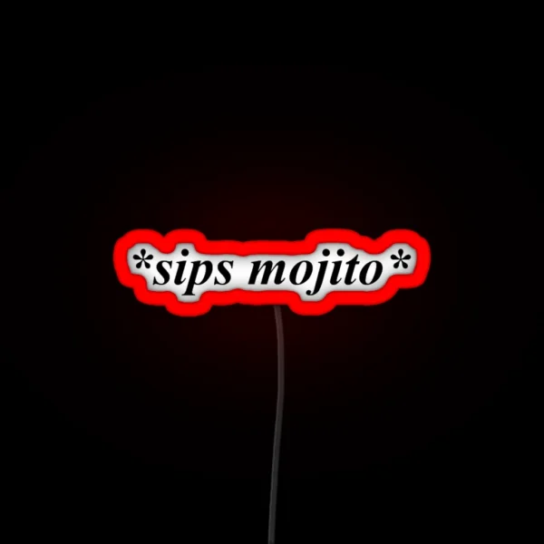 Mojito Sips RGB Neon Sign