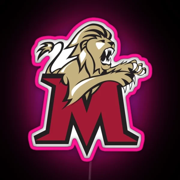 Molloy College Lions RGB Neon Sign