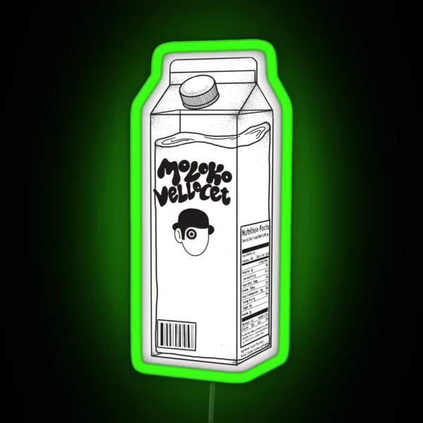 Moloko Carton RGB Neon Sign