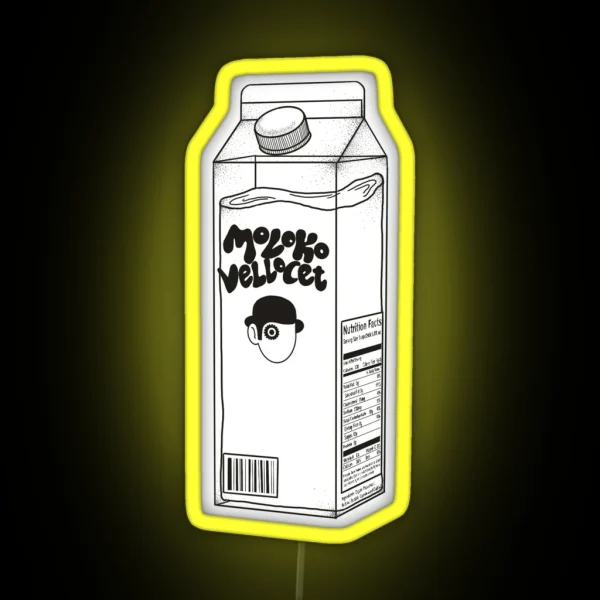 Moloko Carton RGB Neon Sign