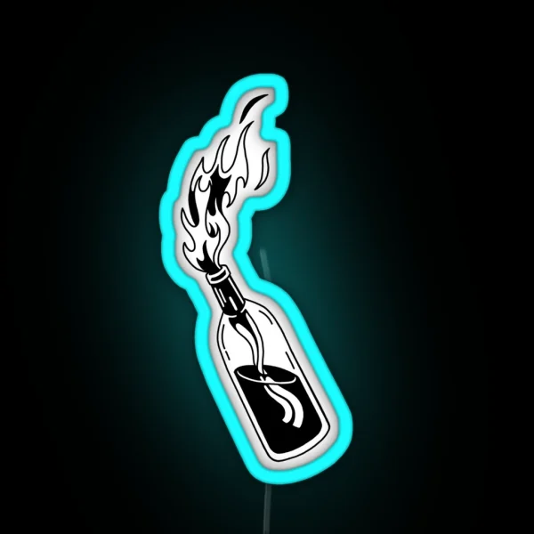 Molotov Cocktail RGB Neon Sign
