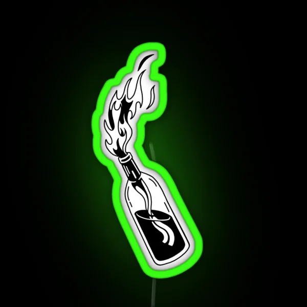 Molotov Cocktail RGB Neon Sign