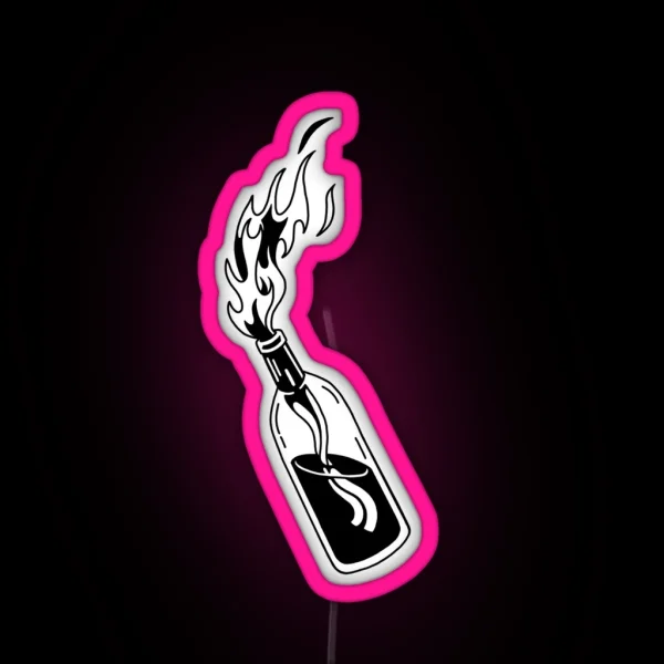 Molotov Cocktail RGB Neon Sign