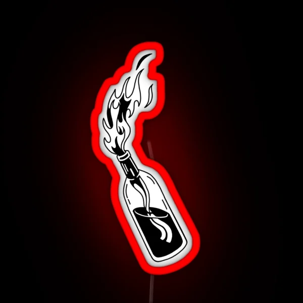 Molotov Cocktail RGB Neon Sign