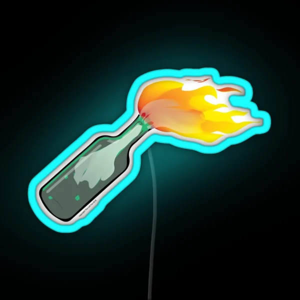 Molotov Cocktail RGB Neon Sign