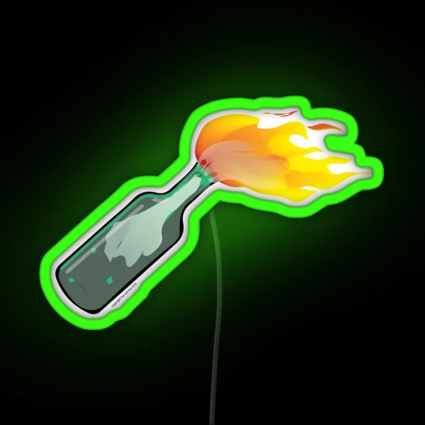 Molotov Cocktail RGB Neon Sign