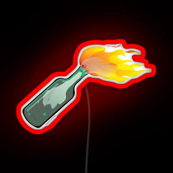 Molotov Cocktail RGB Neon Sign