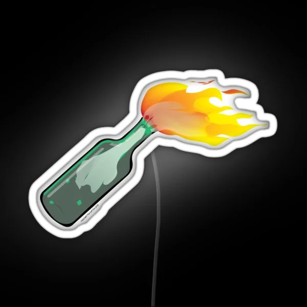 Molotov Cocktail RGB Neon Sign