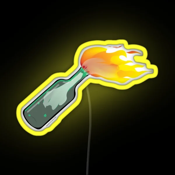 Molotov Cocktail RGB Neon Sign
