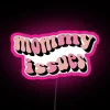 Addressing childhood trauma with neon-lit self-love and healing guidance.