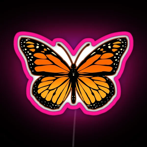 Monarch Butterfly RGB Neon Sign
