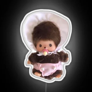 Monchhichi Baby RGB Neon Sign