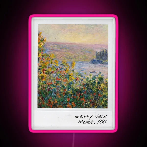 Monet Pretty View RGB Neon Sign