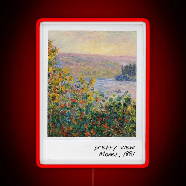 Monet Pretty View RGB Neon Sign