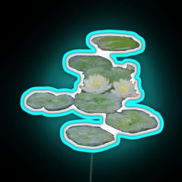 Monet S Water Lillies Evening Effect RGB Neon Sign