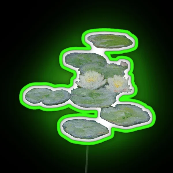 Monet S Water Lillies Evening Effect RGB Neon Sign