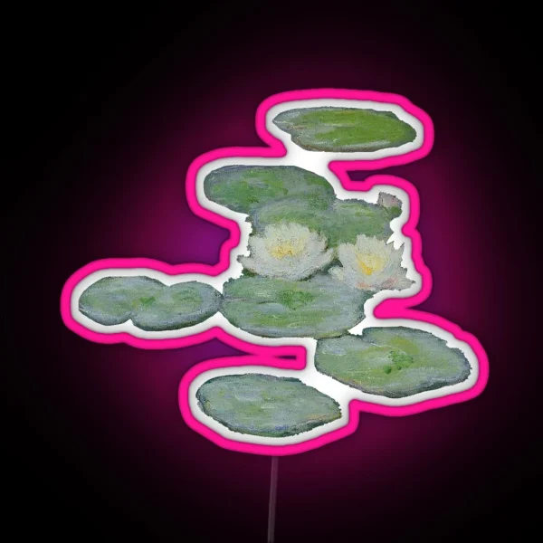 Monet S Water Lillies Evening Effect RGB Neon Sign
