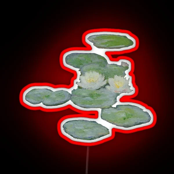 Monet S Water Lillies Evening Effect RGB Neon Sign