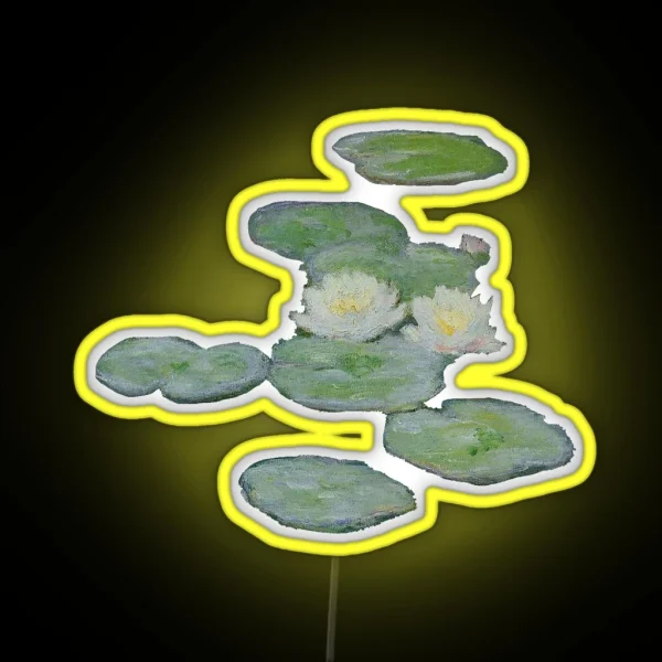 Monet S Water Lillies Evening Effect RGB Neon Sign