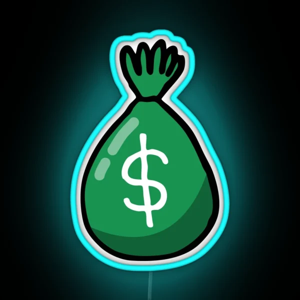 Money Bag RGB Neon Sign