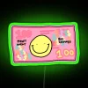 Rgb Neon Sign Quotes Money Doesn't Buy Happiness Home Decor
