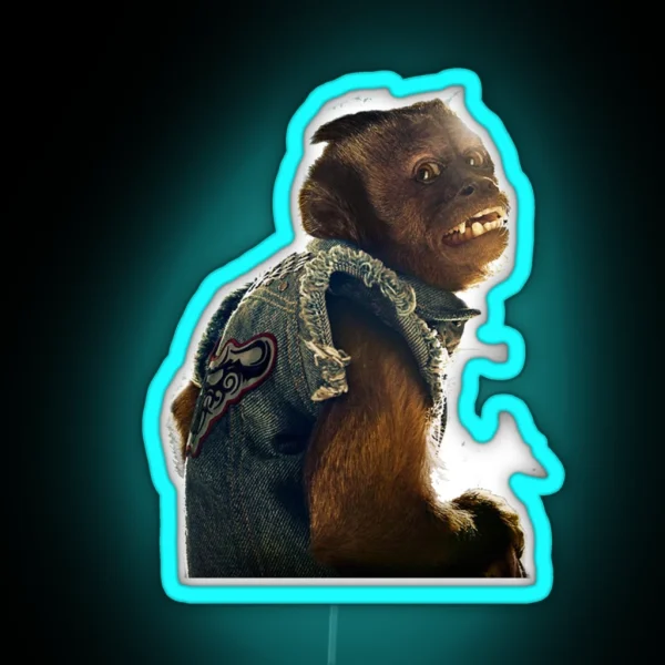 Monkey The Hangover RGB Neon Sign