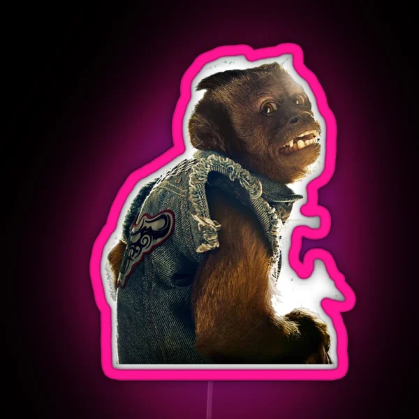 Monkey The Hangover RGB Neon Sign