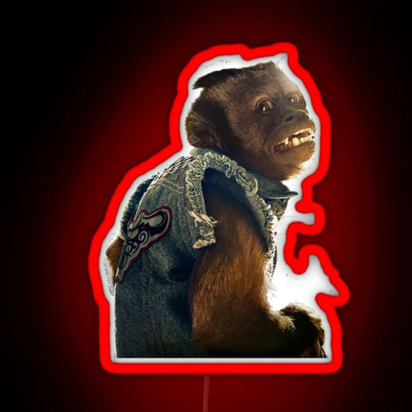 Monkey The Hangover RGB Neon Sign